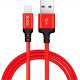 HOCO (6957531062851) X14 USB (m)-microUSB (m) 1.0м - красный/черный