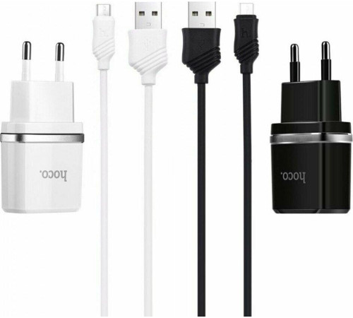 HOCO (6957531063094) C12 2USB 2.4A черный