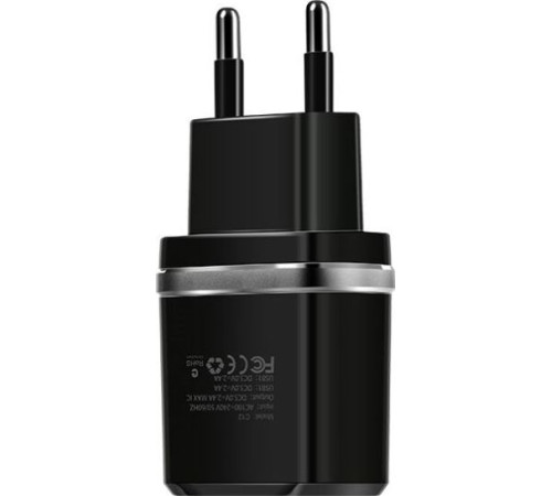 HOCO (6957531063094) C12 2USB 2.4A черный
