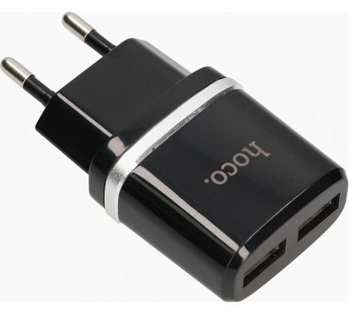 HOCO (6957531063094) C12 2USB 2.4A черный