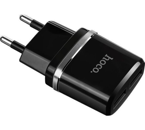 HOCO (6957531063094) C12 2USB 2.4A черный