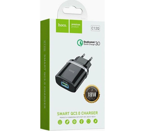 HOCO (6957531063094) C12 2USB 2.4A черный