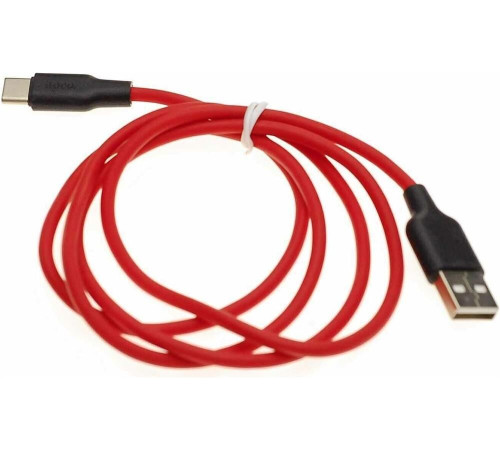 HOCO (6957531071419) X21 USB (m) - Type-C (m) 1.0m - красный/черный
