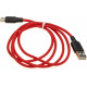 HOCO (6957531071419) X21 USB (m) - Type-C (m) 1.0m - красный/черный