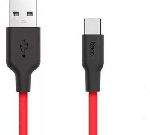 HOCO (6957531071419) X21 USB (m) - Type-C (m) 1.0m - красный/черный
