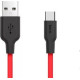 HOCO (6957531071419) X21 USB (m) - Type-C (m) 1.0m - красный/черный