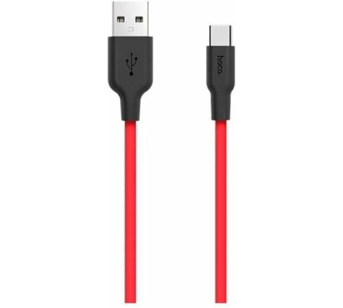 HOCO (6957531071419) X21 USB (m) - Type-C (m) 1.0m - красный/черный