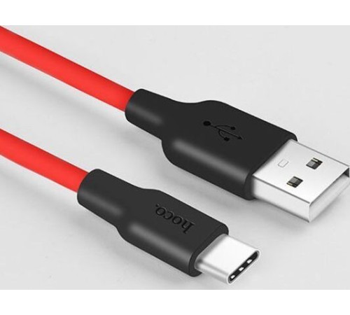 HOCO (6957531071419) X21 USB (m) - Type-C (m) 1.0m - красный/черный