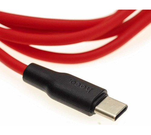 HOCO (6957531071419) X21 USB (m) - Type-C (m) 1.0m - красный/черный