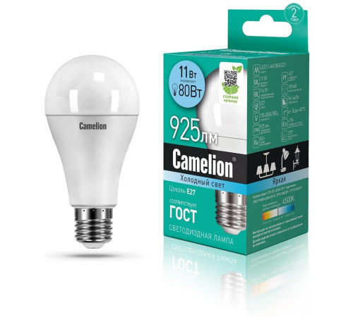 CAMELION (12036) LED11-A60/845/E27/4500К