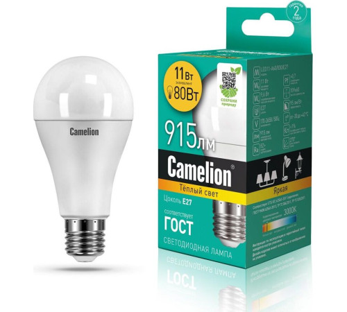 CAMELION (12035) LED11-A60/830/E27/3000K