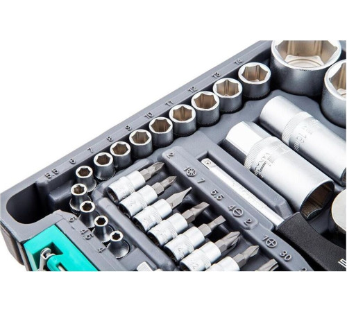 STELS Набор инструментов, 1/2 , 1/4 , CrV, пластиковый кейс 82 предм. 14105