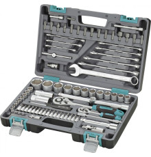 STELS Набор инструментов, 1/2 , 1/4 , CrV, пластиковый кейс 82 предм. 14105