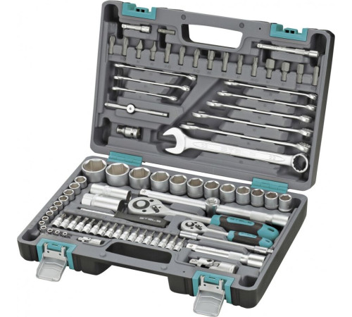 STELS Набор инструментов, 1/2 , 1/4 , CrV, пластиковый кейс 82 предм. 14105