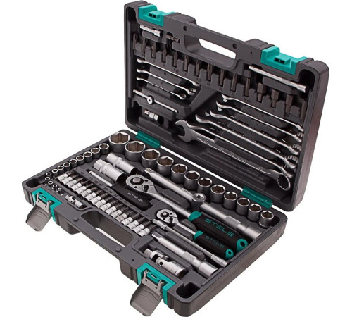 STELS Набор инструментов, 1/2 , 1/4 , CrV, пластиковый кейс 82 предм. 14105