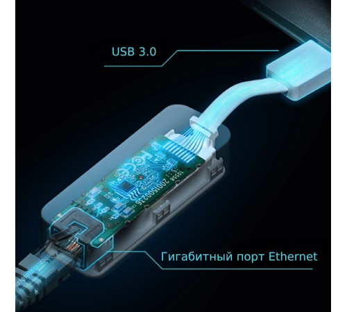 Сетевой адаптер TP-LINK UE300, белый