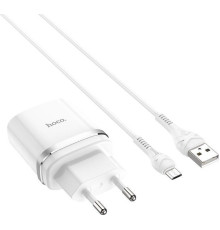 HOCO (6931474716286) C12Qm QC3.0 White + кабель MICRO USB