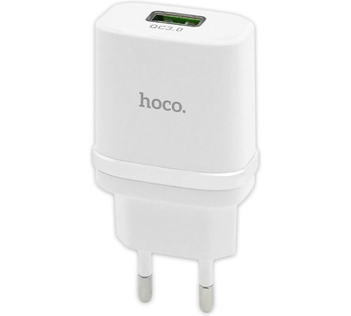 HOCO (6931474716286) C12Qm QC3.0 White + кабель MICRO USB