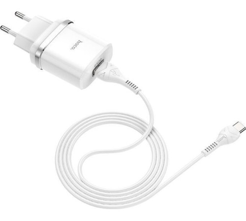HOCO (6931474716286) C12Qm QC3.0 White + кабель MICRO USB