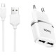 HOCO (6931474716286) C12Qm QC3.0 White + кабель MICRO USB