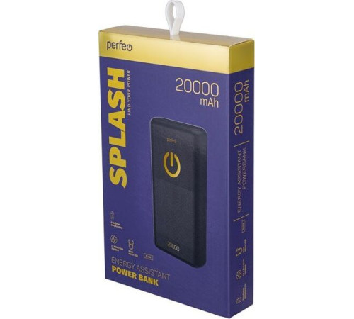 PERFEO (PF_B4298) SPLASH -20000 mah, черный