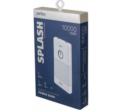PERFEO (PF_B4297) SPLASH -10000 mah - белый