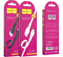 HOCO (6931474711700) X40 USB (m)-Type-C (m) 1.0м - белый