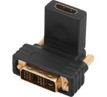 REXANT (17-6812) ПЕРЕХОДНИК ШТЕКЕР DVI-D - ГНЕЗДО HDMI, ПОВОРОТНЫЙ