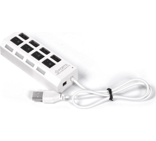 SMARTBUY (SBHA-7204-W) USB 2.0 хаб 4 порта - белый