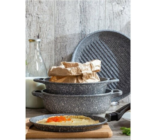 ТРАДИЦИЯ ТМ6221 Мрамор блинная 22 см. литой алюм