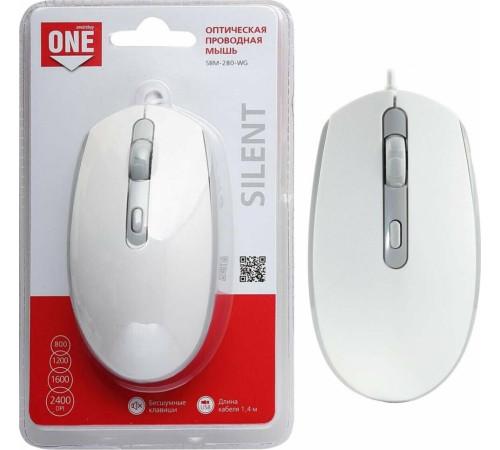 SMARTBUY (SBM-280-WG) ONE 280-W белый/серый