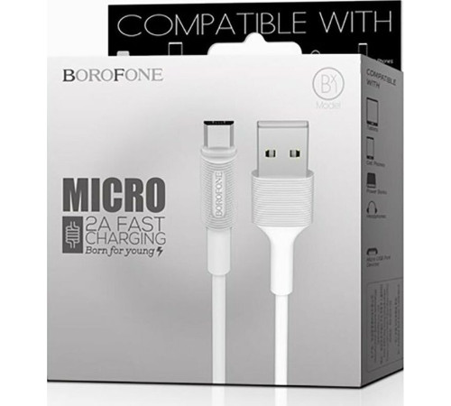 BOROFONE (6957531081661) BX1 USB (m)-microUSB (m) 1м белый