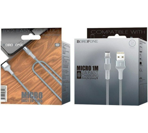 BOROFONE (6957531081661) BX1 USB (m)-microUSB (m) 1м белый