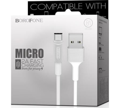 BOROFONE (6957531081661) BX1 USB (m)-microUSB (m) 1м белый