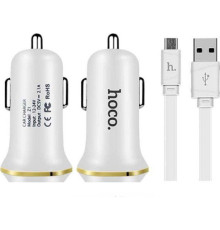 HOCO (6957531040194) Z1 2USB 2.1A MicroUSB белый