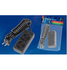 Удлинители серии Standard без заземления UNIEL (UL-00003603) S-CD2-3 BLACK