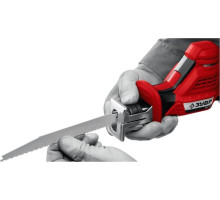 ЗУБР СПЛ-125-22 12В, 2 АКБ (2Ач), в коробке, пила сабельная