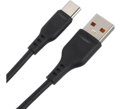 GOPOWER (00-00018566) Кабель GP01T USB (m)-Type-C (m) 1.0м 2.4A черный
