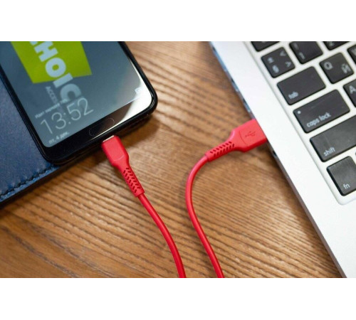 MORE CHOICE (4627151193175) K16a USB (m)-Type-C (m) 1.0м - красный