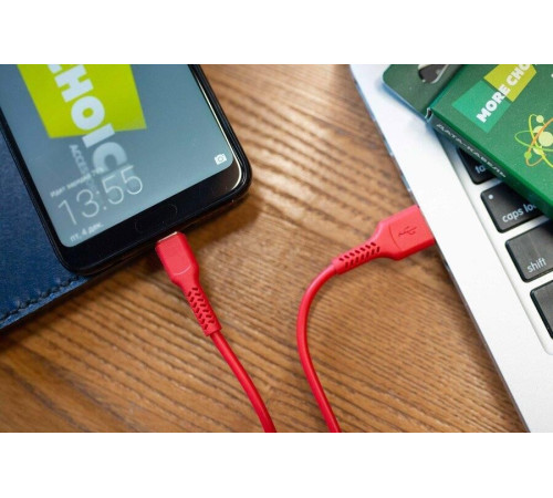 MORE CHOICE (4627151193175) K16a USB (m)-Type-C (m) 1.0м - красный