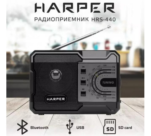 HARPER HRS-440 черный\серый