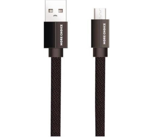 MORE CHOICE (4627151194462) K20m USB 2.1A для micro плоский USB - 1м Black