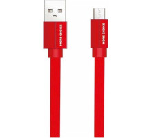 MORE CHOICE (4627151194509) K20m USB 2.1A для micro плоский USB - 1м Red