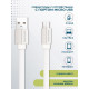 MORE CHOICE (4627151194486) K20m USB 2.1A для micro плоский USB - 1м White
