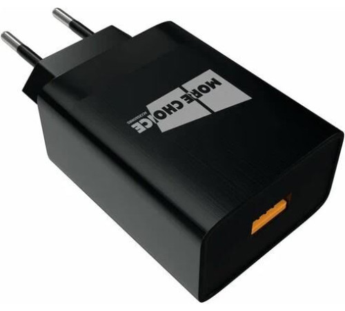MORE CHOICE (4627151195261) NC52QCm 1USB 3.0A QC3.0 для micro USB быстрая зарядка Black