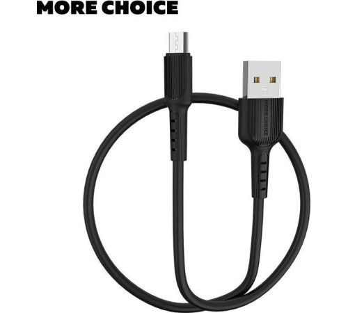 MORE CHOICE (4627151192857) K26m USB 2.0A для micro USB - 1м Black