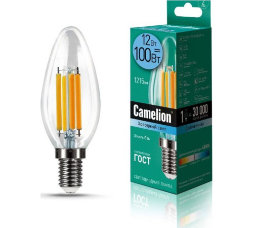 CAMELION (13709) LED12-C35-FL/845/E14