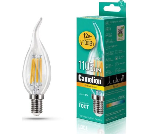 CAMELION (13710) LED12-CW35-FL/830/E14