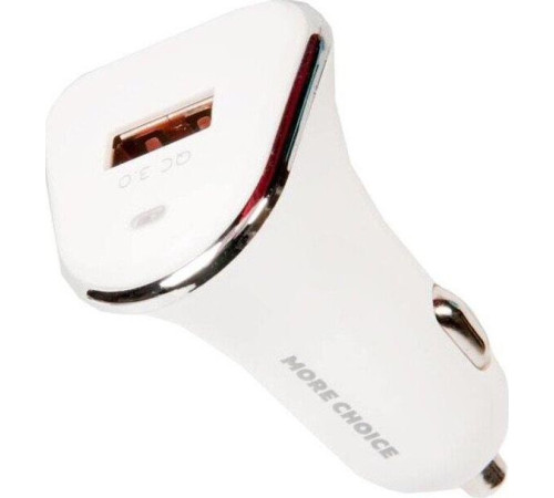 MORE CHOICE (4627151191737) AC22QC 1USB 3.0A QC3.0 быстрая зарядка - White
