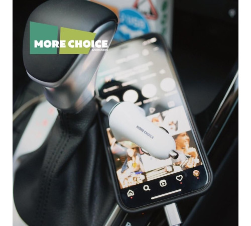 MORE CHOICE (4627151191362) AC22 2USB 2.4A White